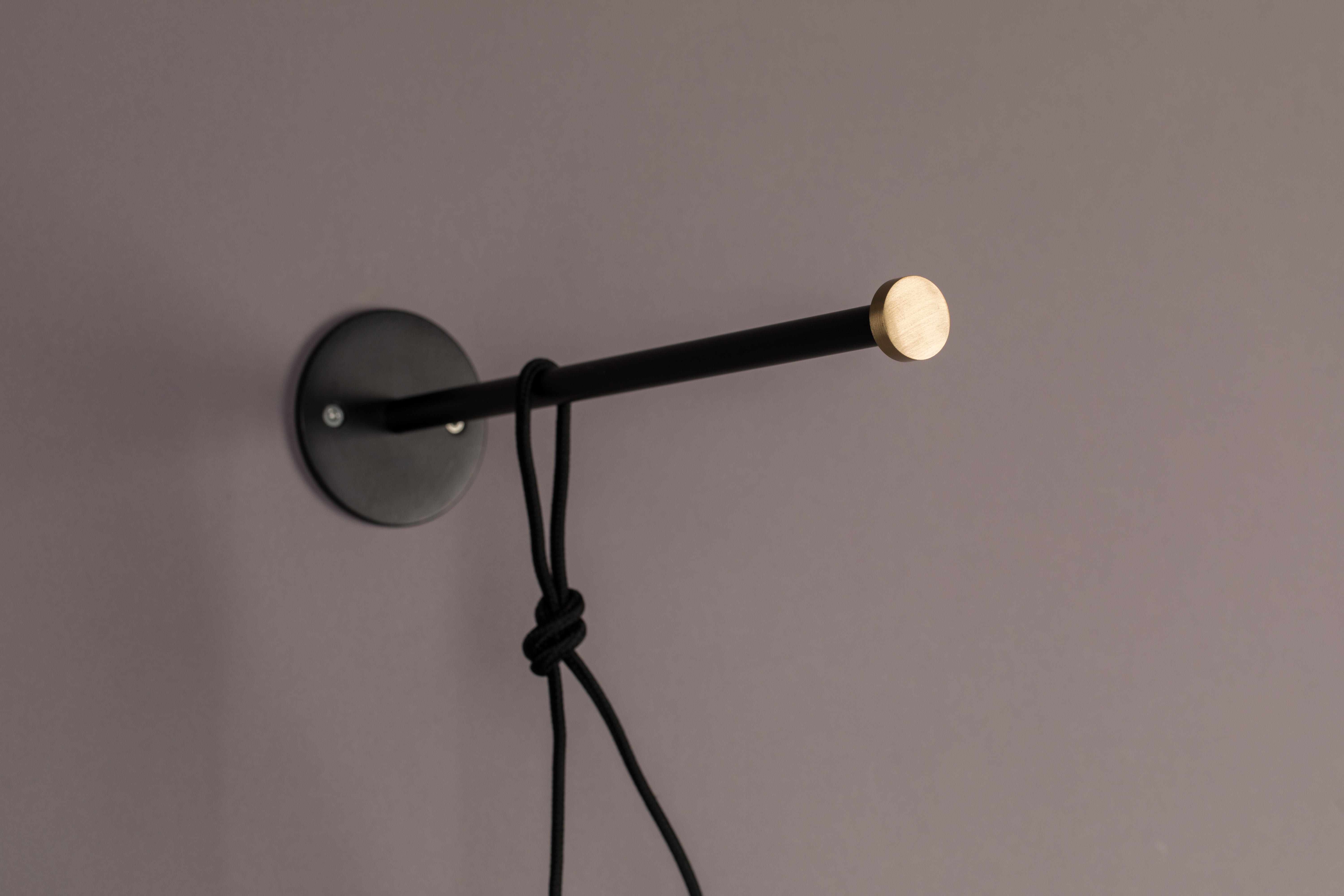 Dutchbone Bulan Gold Orb Wired Hanging Wall Light